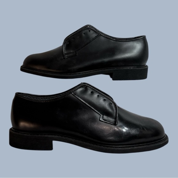 Bates Oxford Black Military Shoes Lace Up, laces Missing, NWOT Men’s Size 9.5
